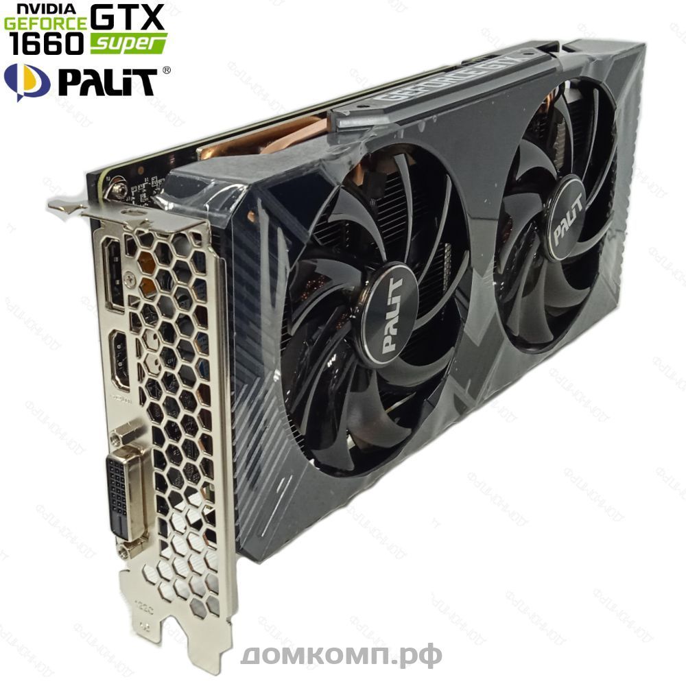 Игровая Видеокарта Palit GeForce GTX 1660 Super Gaming Pro 6G  [NE6166S018J9-1160A-1] в Оренбурге недорого — купить в домкомп.рф